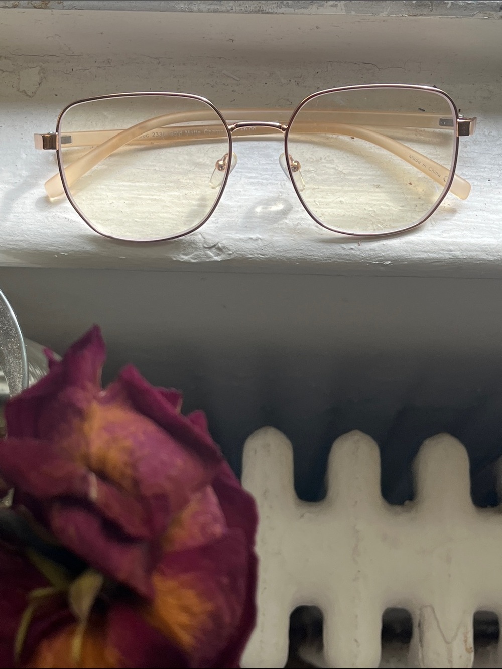 Women's Gold Blue-Light Blocking Glasses 👓